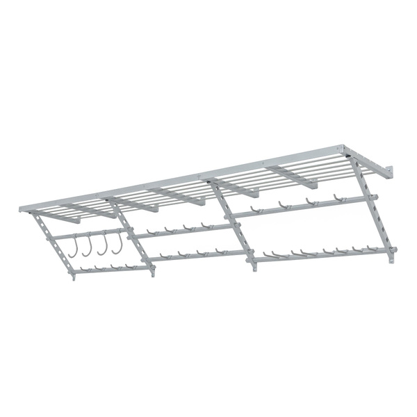 Garage Essentials 220863 96 Inch Wall Mounted Utility Storage Rack W Bike Hooks Wish - Heavy Duty Garage Wall Mount Shelf Garage Essentials 220863 96 Inch Wall Mounted Utility Storage Rack W Bike Hooks Wish - Heavy Duty Garage Wall Mount Shelf
