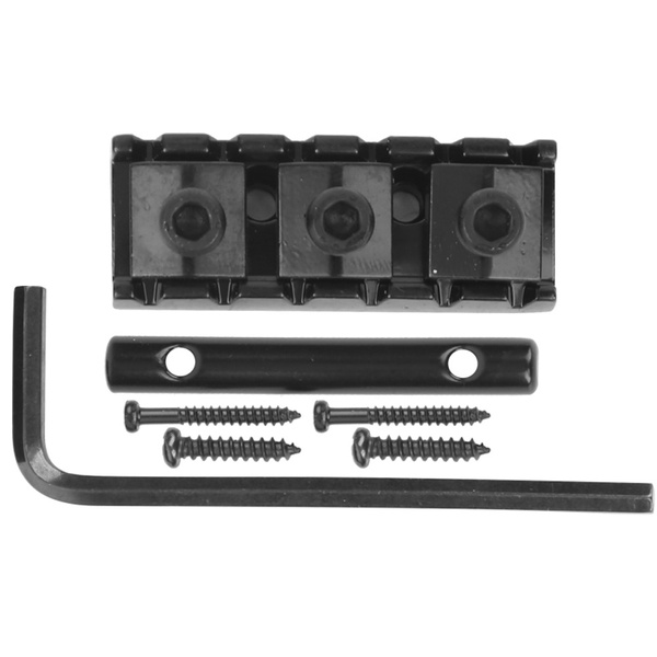 Electric Guitar String Lock Nut W/Headstock String Retainer Bar Screw ...