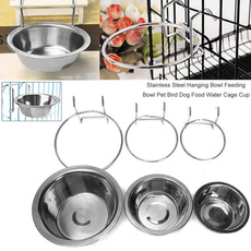Steel, dogfoodcontainer, cagebowlhanger, petfeeder