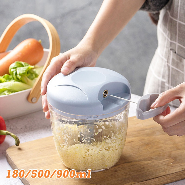 Manual Garlic Chopper, Kitchen Chopper Masher Hand Food Processor
