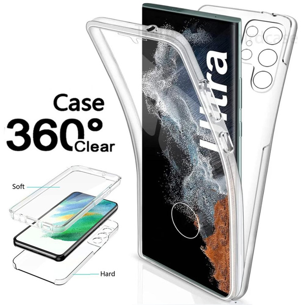 For Samsung Galaxy S23 ULTRA FE S22 S21 S20 PLUS 5G Case Cover+Tempered  Glass