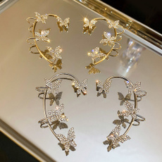 butterfly, goldplated, Jewelry, gold