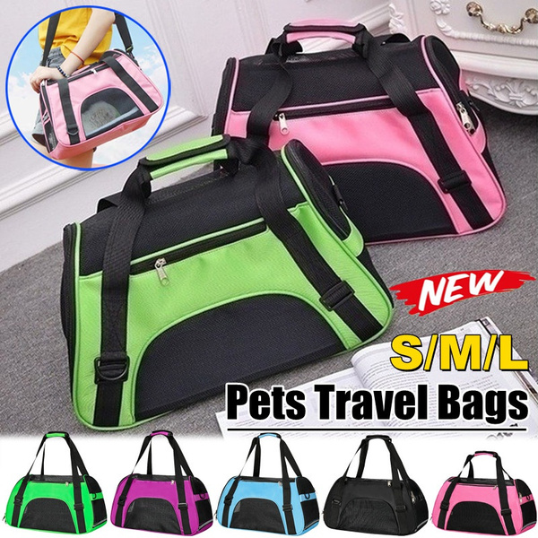 S/M/L Nylon Mesh Pet Carrier Backpack Portable Carrier Backpack Travel