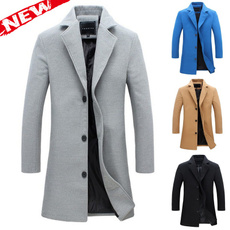 worstedcoat, menlongjacket, Plus Size, Winter