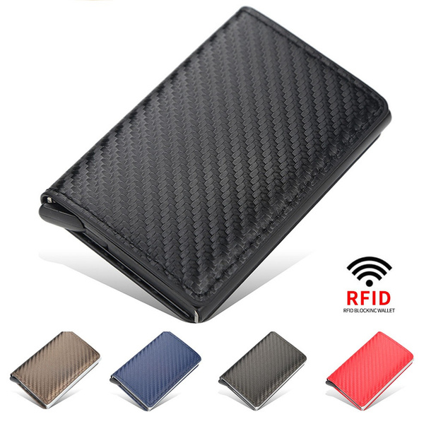 Anti RFID Blocking ID Credit Card Holder Case Wallet for Men Business ...