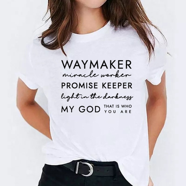 Waymaker Shirt, Christian Tees, Christian T-Shirts, Faith Shirt, Religious  Shirt, Jesus Shirt, Grace, Bible verse