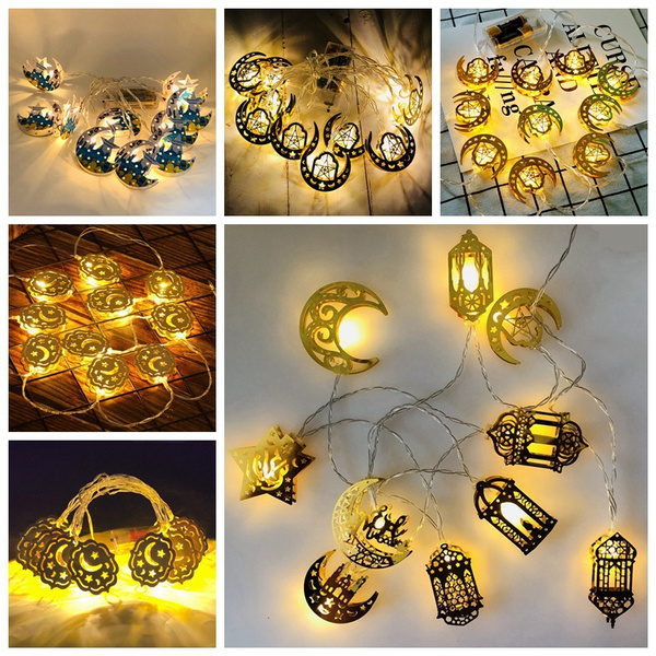 Eid Moon Star Led String Lights Ramadan Decorations For Home Islam ...