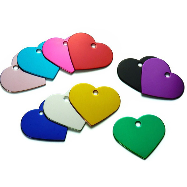 10Pcs Dog ID Tag Blank Pet Tags For Dog Accessories Heart Name Tag 10pcs-dog-id-tag-blank-pet-tags-for-dog-accessories-heart-name-tag