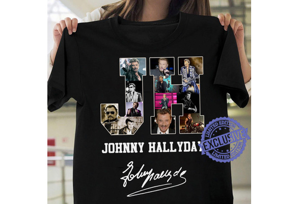 T shirt johnny online hallyday vintage