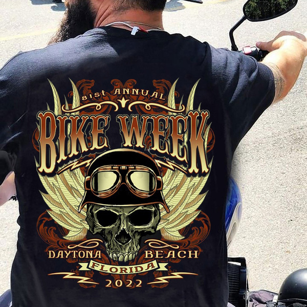 81st Anniversary Bike Week 2022 Daytona Beach Bike Week T Shirts Biker