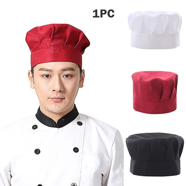 1PC Chef Kitchen Hat Restaurant Waiter Uniform Working Cap Cooking
