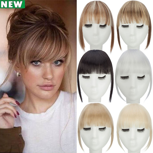 Neat Hair Bangs French Hair Bangs Hair Pieces Clip In Hair Extensions for Shaping Smaller Face Franges