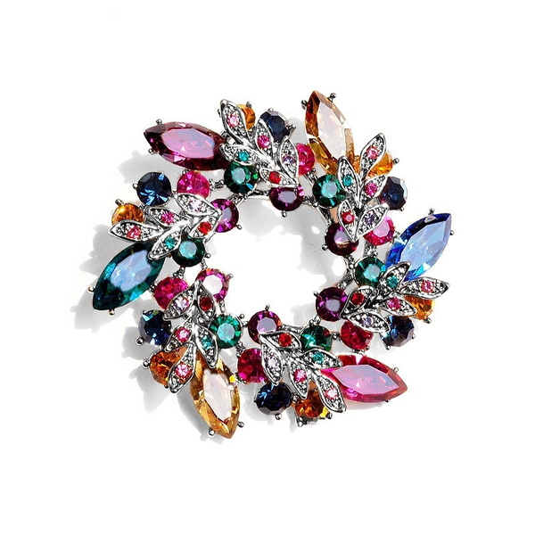 Big Owl Brooches Bouquet Vintage Wedding Hijab Scarf Pin Up Buckle...