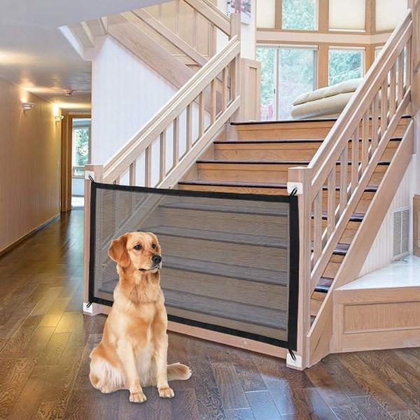 Pet Screen Gate, Fireplace Screen Baby Proof, Bottom of Stairs Gates