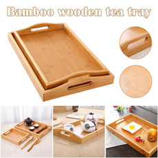 Hotel, servingplate, bamboowoodentray, Wooden
