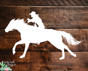 Car Sticker, wildhorse, Decals & Bumper Stickers, Cowgirl