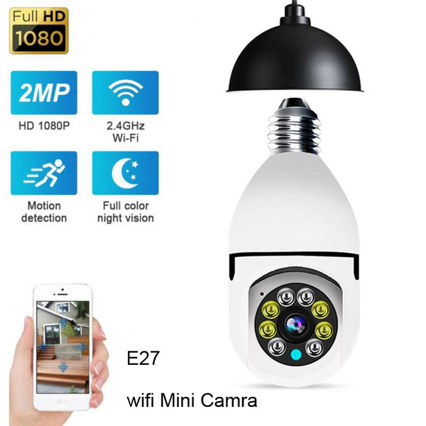 HD 1080P Wifi Camera LED Light 360 Wireless Panoramic Home Security ...