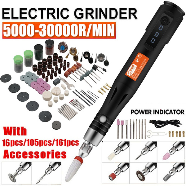 5000/18000/30000RPM handheld mini electric grinder drill drill engraving  engraving pen polishing machine with 161pcs/105pcs/16pcs rotating tool