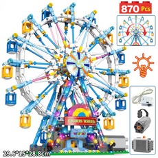 ferriswheel, Electric, Lego, lights