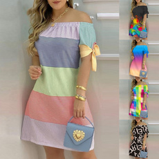 Mini, Fashion, print dress, Sleeve