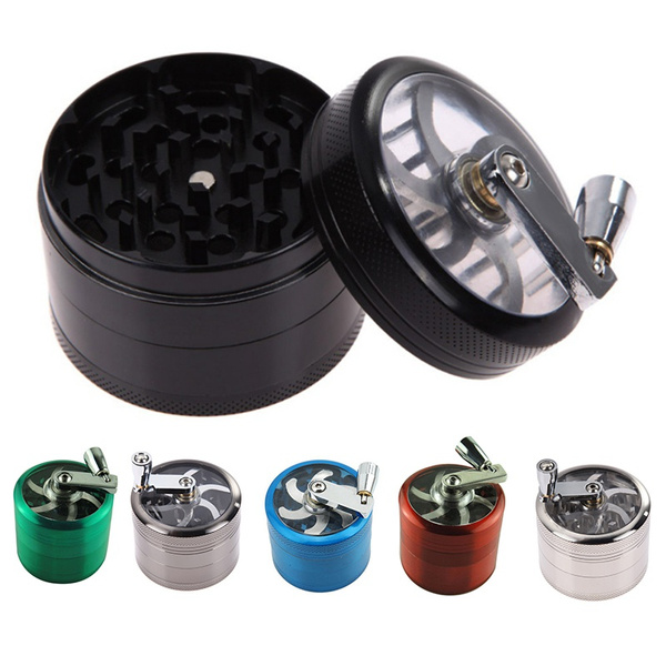 4 Layer Hand Herb Grinder Tobacco Grinder Manual Aluminum Herbal Herb