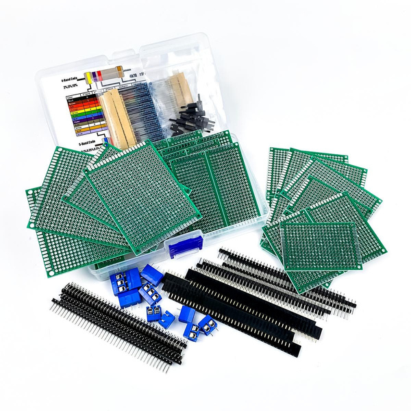 1 set pcb prototype board kit double sided for diy soldering circuit
