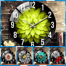 Home & Kitchen, Flowers, silentwallclock, Wall Clock