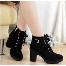 Womens Shoes, leather, Boots, High Heel