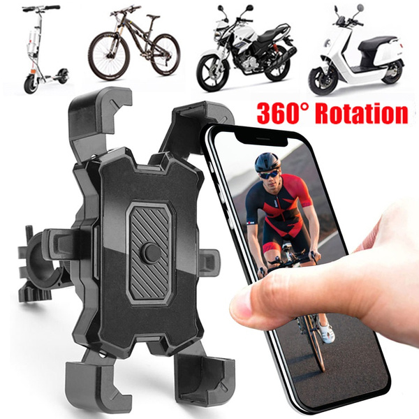 Motorcycle Phone Mount, Bike Phone Holder E-bike Adjustable Cell Phone Bike  Holder, Bicycle Scooter Handlebar Phone Cradle Clip for iPhone 13 Pro Max,  iPhone 12/ 11, Galaxy S9 and 4.7 - 6.8 Phone