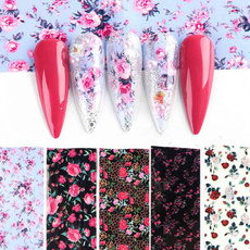 King, nail stickers, Flowers, art