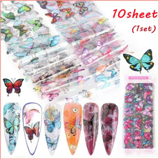 butterfly, nail decoration, nail stickers, art