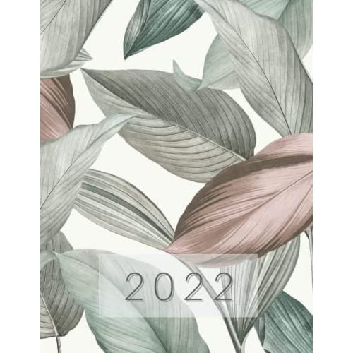 2022 Weekly Planner Green Leaves Weekly Planner, 2022 Calendar, 2022