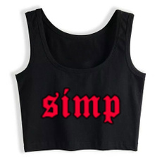 CROP TANK TOP, Gifts For Her, Goth, simp