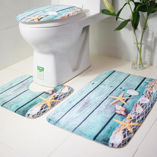 toilet, Set, Carpet, seashell