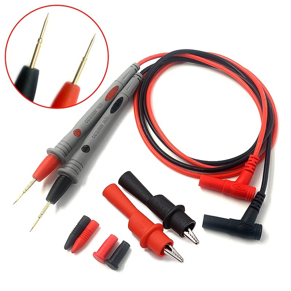 Silicone Digital Multimeter Multi Meter Test Lead Probe Wire Pen Cable 20A 1000V 