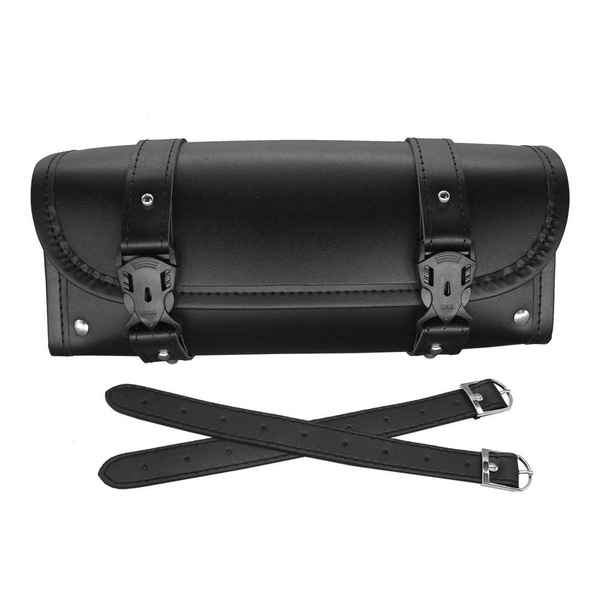 Motorcycle Tool Bag Universal PU Leather Motorcycle Fork Bag Saddlebags