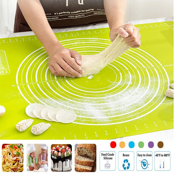 New Extra Large Kitchen Tools Silicone Pad for Rolling Dough Pizza Dough  Non-Stick Maker Holder Kitchen Tools 