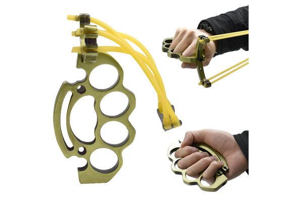 Spiked Brass Knuckles Ring Slingshot 404C Stainless Steel 3 In 1 Catapult,  Y Shaped Slingshot, Hunting Slingshot, Professional Slingshot, Barnett  Slingshot, गुलेल - Sancta Maria Ecommerce Private Limited, Bengaluru