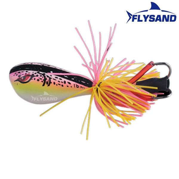FLYSAND 1PC/2Pcs Frog Lures 9g Fishing Lures Floating Weedless