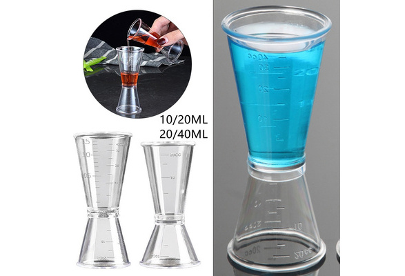 10/20ml or 20/40ml cocktail shaker measuring cup kitchen bar tool scale cup  beverage alcohol measuring cup kitchen gadget