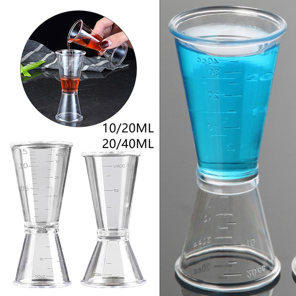 1pc 10/20ml Or 20/40ml Cocktail Shaker Measuring Cup Kitchen Bar