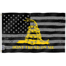 yellowsnakeflag, Polyester, USA flag, Yellow