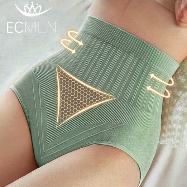 ECMLN Women Panties Underwear Ladies Tummy Control Slimming Briefs  Shapewear Female Seamless Underpants