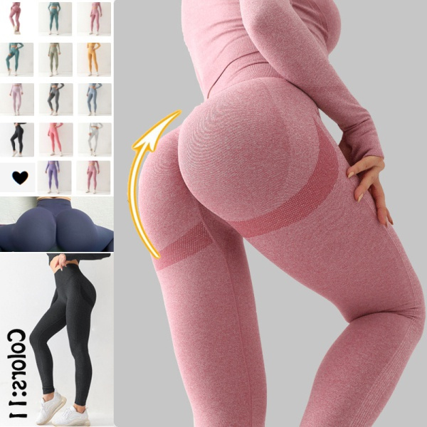 Sports Gym Workout Running Pants With Tight High Waist Hip Raise