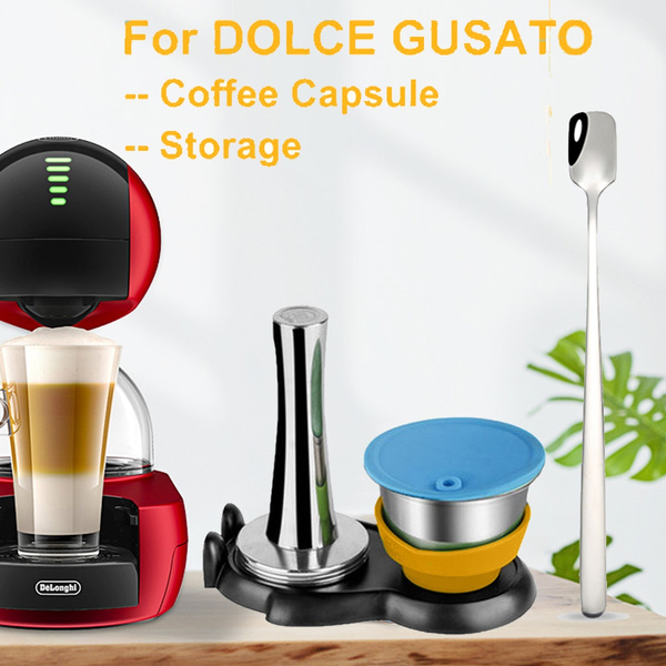 Stainless Steel Coffee Capsule Pod Set For Nescafe Dolce Gusto Piccolo XS Coffee Machine Wish