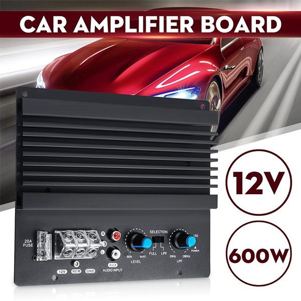 12V Mono Car Audio Amplifier 600W Powerful Amplifier Subwoofer Amp