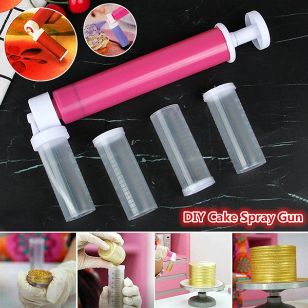 New DIY Cake Coloring Duster Manual Cake Airbrush Pump Cake Decorating Tool  Baking Tool Gift For Dessert Lover Kitchen Accessories