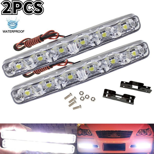 2PCS Car Auto Daytime Running Lights Daylight Car Styling Lamps