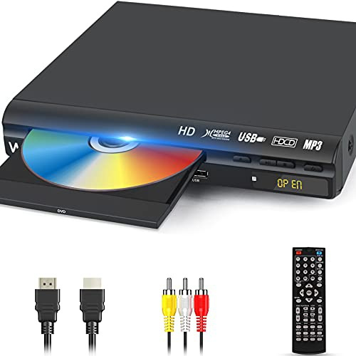 WONNIE DVD Player for TV, Home DVD Players with HD/AV/Coaxial Output ...