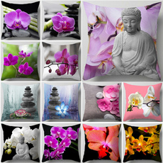 Home Decor, decorativepillowcover, orchidflower, zen